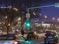 В Москве запустили эксперимент по инновационной подсветке светофоров